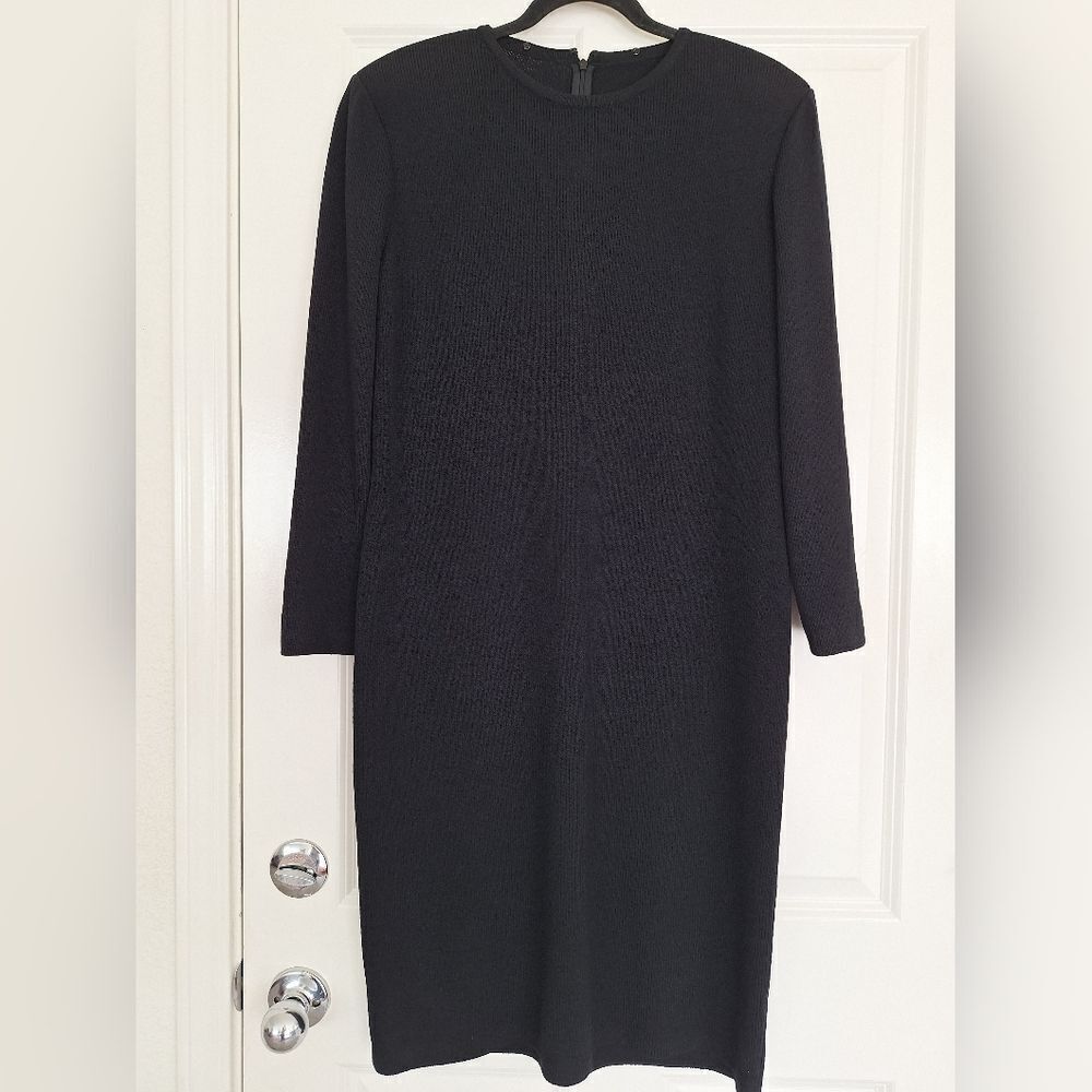 ST.JOHN EVENING BY MARIE GRAY Black classic dress size 8 (M)